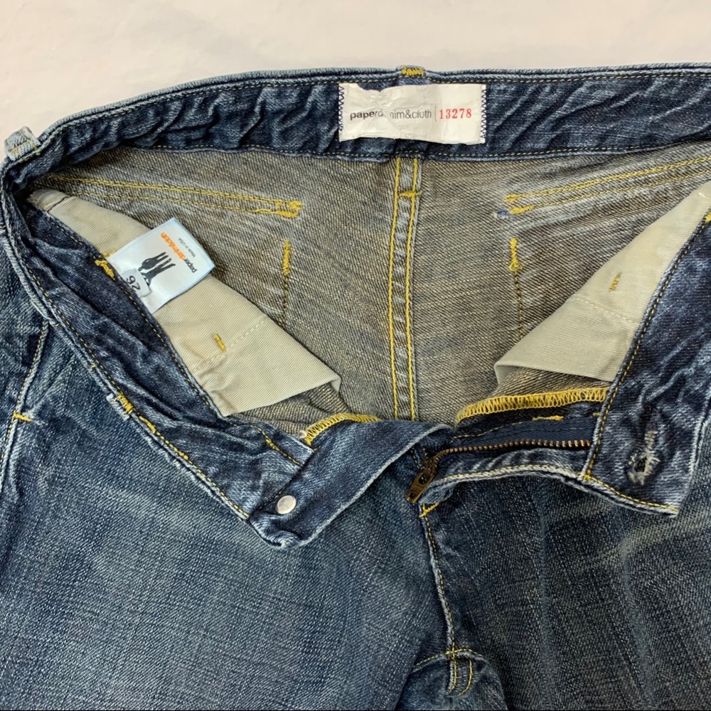 Paper Denim & Cloth Madcap Flare blue jeans Size 26, hemmed 30” inseam, low rise - Picture 5 of 14